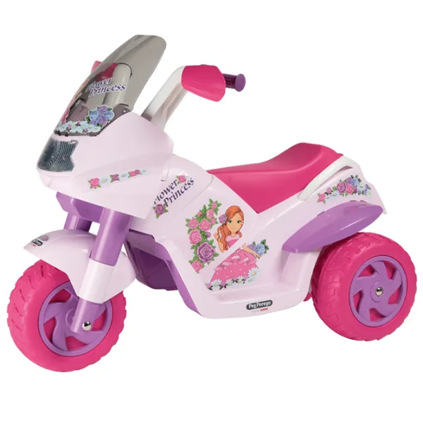 Детский мотоцикл Peg Perego Flower Princess 25 кг / 2+ / 4 км/ч / Розовый photo 4