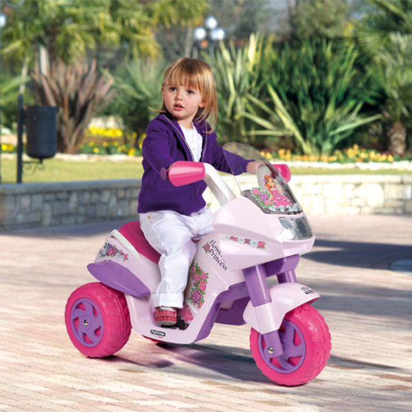 Детский мотоцикл Peg Perego Flower Princess 25 кг / 2+ / 4 км/ч / Розовый photo 8