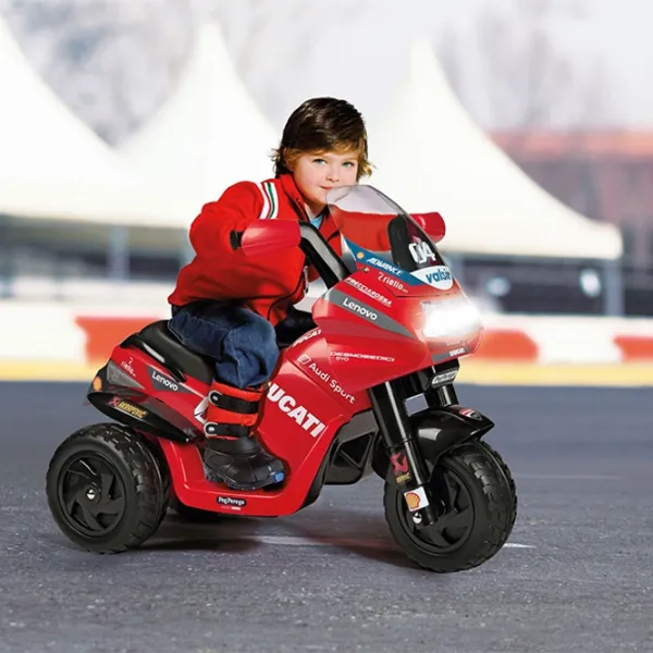 Детский мотоцикл Peg Perego Ducati Desmosedici Evo 25 кг / 2+ / 4 км/ч / Красный photo 8