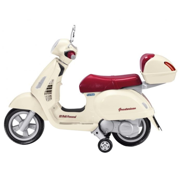 Детский мотоцикл Peg Perego Vespa 30 кг/ 3+/ 5 км/ ч/ Бежевый photo 2