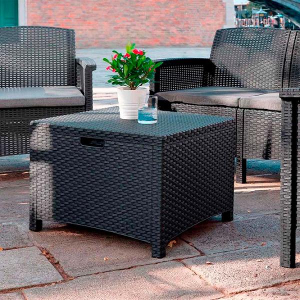 Set mobilă terasă Bica Venezia 3 Ratan artificial/ Polipropilenă/ Rattan artificial/ Graphite photo 6