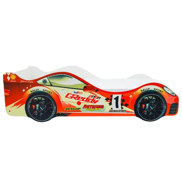 Pat pentru copii Belmarco Arrow Car 70 x 160 cm/ PAL/ Red photo 3 Pat pentru copii Belmarco Arrow Car 70 x 160 cm/ PAL/ Red photo 3