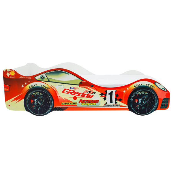 Pat pentru copii Belmarco Arrow Car 70 x 160 cm/ PAL/ Red photo 3 Pat pentru copii Belmarco Arrow Car 70 x 160 cm/ PAL/ Red photo 3