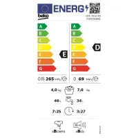 Стиральная машина с сушкой Beko HTE7616X0 7 кг / 1200 об/мин / Белый photo 5