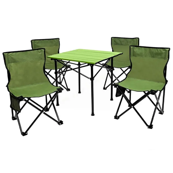 Set mobilă terasă Enero Camp 1048833 Aluminiu/ Plastic/ Textil/ Green photo 2