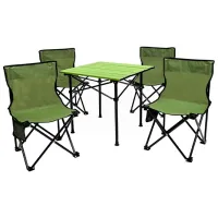 Set mobilă terasă Enero Camp 1048833 Aluminiu/ Plastic/ Textil/ Green photo 2