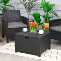 Set mobilă terasă Bica Venezia Terrace Aluminiu/ Polipropilenă/ Rattan artificial/ Graphite photo 2