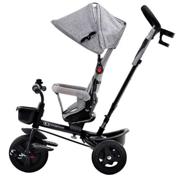 Трицикл KinderKraft Aveo Серый photo 3 Трицикл KinderKraft Aveo Серый photo 3