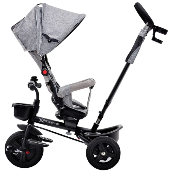 Трицикл KinderKraft Aveo Серый photo 4 Трицикл KinderKraft Aveo Серый photo 4