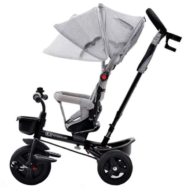 Трицикл KinderKraft Aveo Серый photo 6 Трицикл KinderKraft Aveo Серый photo 6
