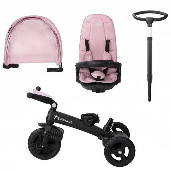 Triciclu KinderKraft EasyTwist Pink photo 9