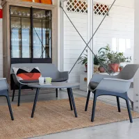 Set mobilă terasă Bica Luxor Lounge Metal/ Polipropilenă/ Plastic/ Gray photo 3