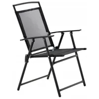 Set mobilă terasă GardenLine KRE7899 Oțel/ Sticlă/ Stofă/ Black photo 2