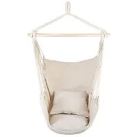 Стул-гамак Procart HAM10398 5629614 150 кг/ Хлопок/ Бежевый photo 2