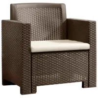 Set mobilă terasă Bica Alabama 3 Ratan artificial/ Polipropilenă/ Rattan artificial/ Brown photo 3