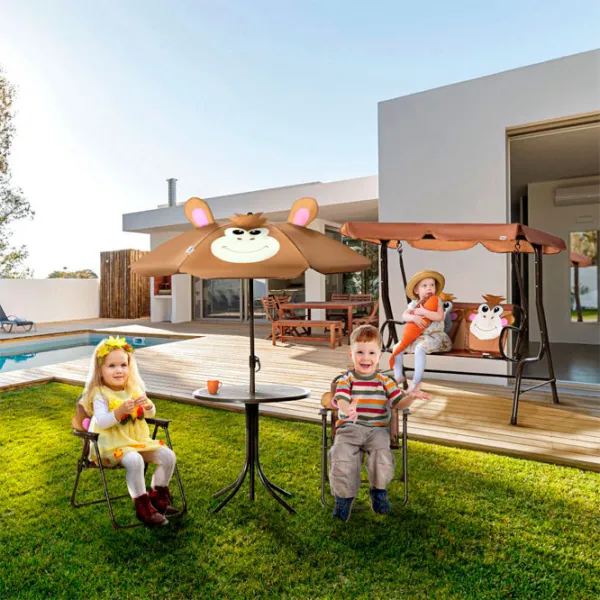 Set mobilă terasă Strend Pro Melisenda Aluminiu/ Plastic/ Stofă/ Brown photo 4