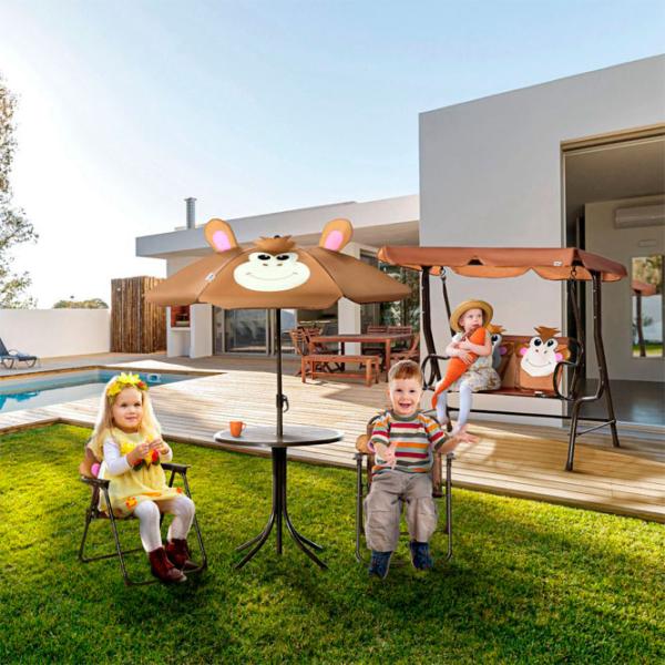 Set mobilă terasă Strend Pro Melisenda Aluminiu/ Plastic/ Stofă/ Brown photo 4