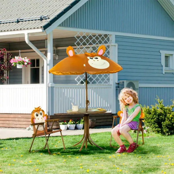 Set mobilă terasă Strend Pro Melisenda Aluminiu/ Plastic/ Stofă/ Brown photo 5