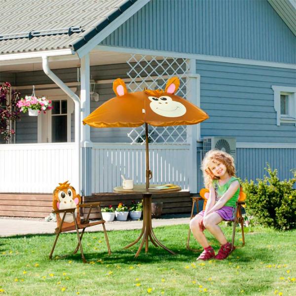 Set mobilă terasă Strend Pro Melisenda Aluminiu/ Plastic/ Stofă/ Brown photo 5