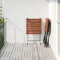 Set mobilă terasă Ikea Tarno Metal/ Lemn/ Lemn/ Black photo 4