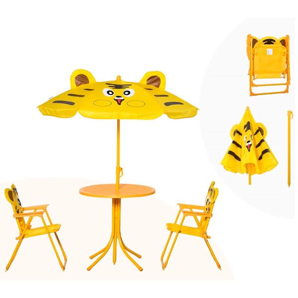 Set mobilă terasă Strend Pro Melisenda Tiger Metal/ Plastic/ Stofă/ Yellow photo 2 Set mobilă terasă Strend Pro Melisenda Tiger Metal/ Plastic/ Stofă/ Yellow photo 2