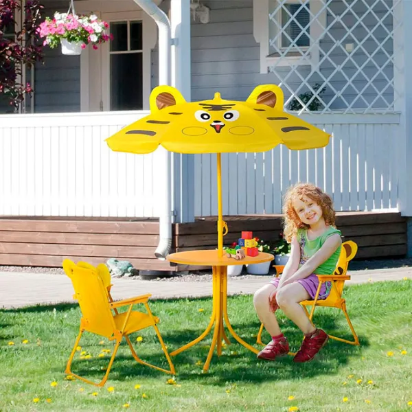 Set mobilă terasă Strend Pro Melisenda Tiger Metal/ Plastic/ Stofă/ Yellow photo 3 Set mobilă terasă Strend Pro Melisenda Tiger Metal/ Plastic/ Stofă/ Yellow photo 3