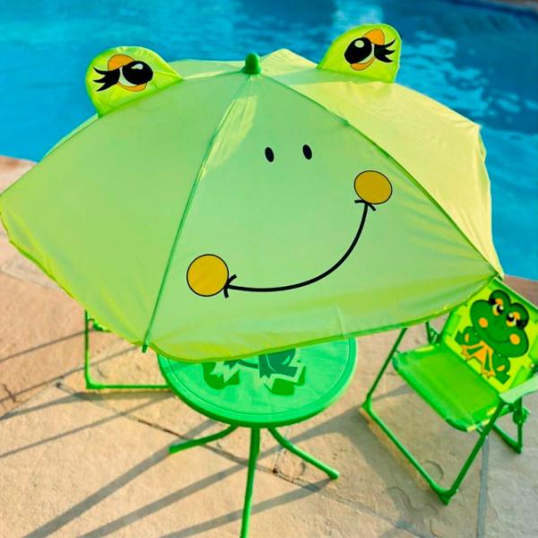 Set mobilă terasă Strend Pro Melisenda Frog Metal/ Plastic/ Stofă/ Green photo 2 Set mobilă terasă Strend Pro Melisenda Frog Metal/ Plastic/ Stofă/ Green photo 2