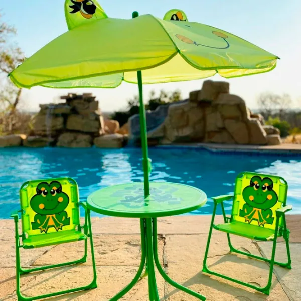 Set mobilă terasă Strend Pro Melisenda Frog Metal/ Plastic/ Stofă/ Green photo 3 Set mobilă terasă Strend Pro Melisenda Frog Metal/ Plastic/ Stofă/ Green photo 3