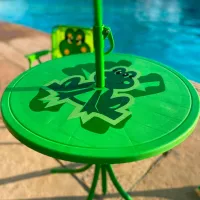 Set mobilă terasă Strend Pro Melisenda Frog Metal/ Plastic/ Stofă/ Green photo 4