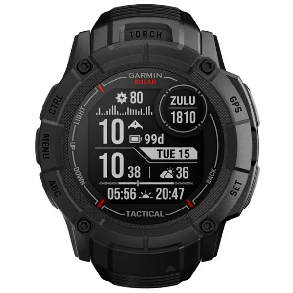 Ceas inteligent Garmin Instinct 2X Solar Tactical Edition 1.1"/ 010-02805-03/ Black photo 3 Ceas inteligent Garmin Instinct 2X Solar Tactical Edition 1.1"/ 010-02805-03/ Black photo 3