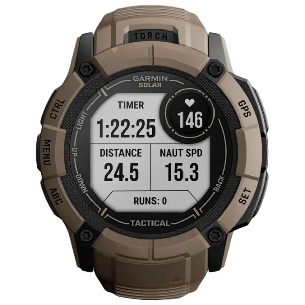 Ceas inteligent Garmin Instinct 2X Solar Tactical Edition 1.1"/ 010-02805-02/ Coyote Tan Brown photo 3 Ceas inteligent Garmin Instinct 2X Solar Tactical Edition 1.1"/ 010-02805-02/ Coyote Tan Brown photo 3