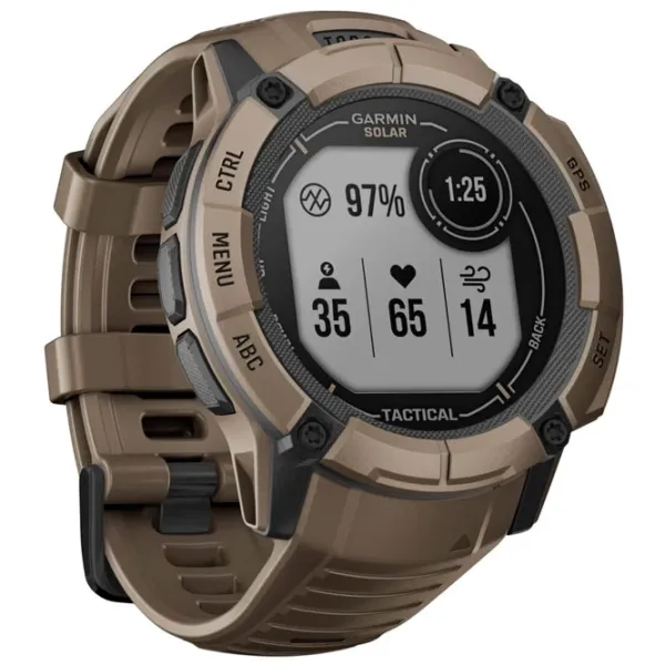 Ceas inteligent Garmin Instinct 2X Solar Tactical Edition 1.1"/ 010-02805-02/ Coyote Tan Brown photo 6 Ceas inteligent Garmin Instinct 2X Solar Tactical Edition 1.1"/ 010-02805-02/ Coyote Tan Brown photo 6