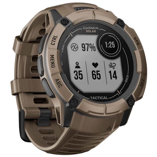 Ceas inteligent Garmin Instinct 2X Solar Tactical Edition 1.1"/ 010-02805-02/ Coyote Tan Brown photo 6 Ceas inteligent Garmin Instinct 2X Solar Tactical Edition 1.1"/ 010-02805-02/ Coyote Tan Brown photo 6