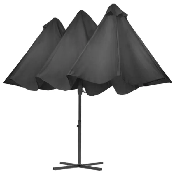 Umbrelă de grădină Blumfeldt Twin Peaks 5470687 Grey photo 2