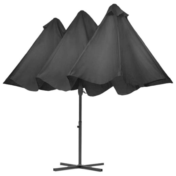 Umbrelă de grădină Blumfeldt Twin Peaks 5470687 Grey photo 2