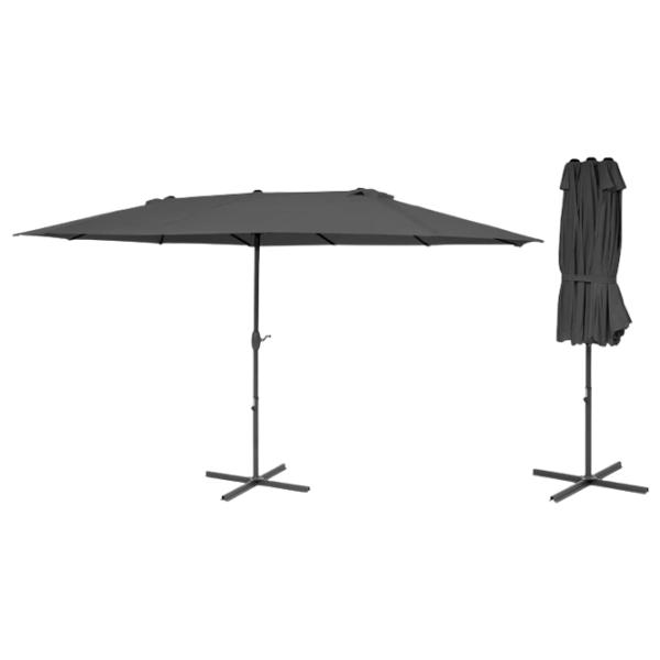 Umbrelă de grădină Blumfeldt Twin Peaks 5470687 Grey photo 3