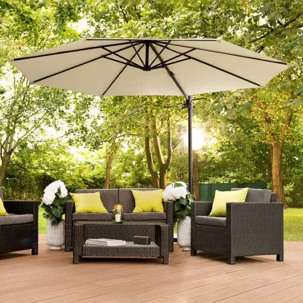 Umbrelă de grădină Blumfeldt Belo Horizonte 5470636 Cream photo 5