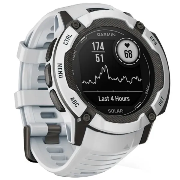 Ceas inteligent Garmin Instinct 2X Solar 1.1"/ 010-02805-04/ Whitestone White photo 5