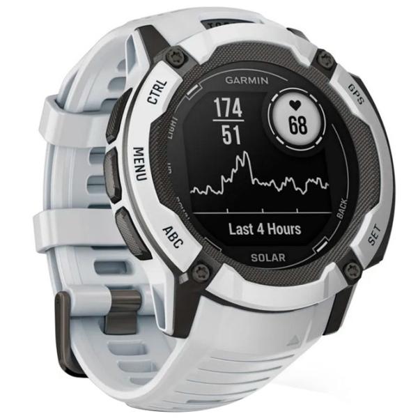 Ceas inteligent Garmin Instinct 2X Solar 1.1"/ 010-02805-04/ Whitestone White photo 5
