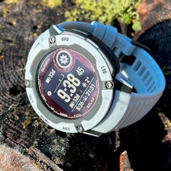 Ceas inteligent Garmin Instinct 2X Solar 1.1"/ 010-02805-04/ Whitestone White photo 8