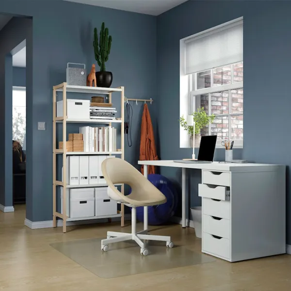 Офисный стол Ikea Lagkapten/ Alex () 140 - 60 ДСП/ Белый photo 5