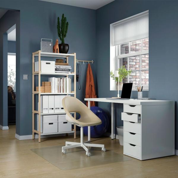 Офисный стол Ikea Lagkapten/ Alex () 140 - 60 ДСП/ Белый photo 5