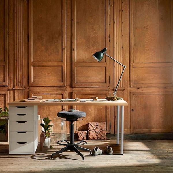 Офисный стол Ikea Lagkapten/ Alex () 140 - 60 ДСП/ Дуб Сонома photo 4
