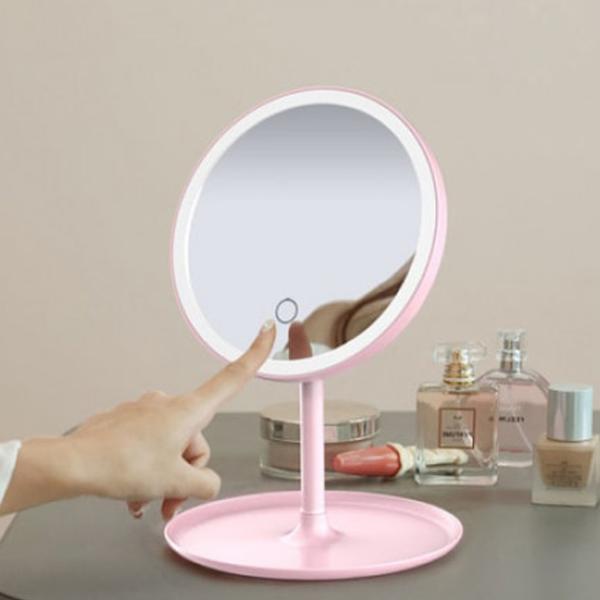 Зеркало для макияжа Xiaomi Youpin Doco Pro Односторонняя/ Розовый photo 2 Зеркало для макияжа Xiaomi Youpin Doco Pro Односторонняя/ Розовый photo 2