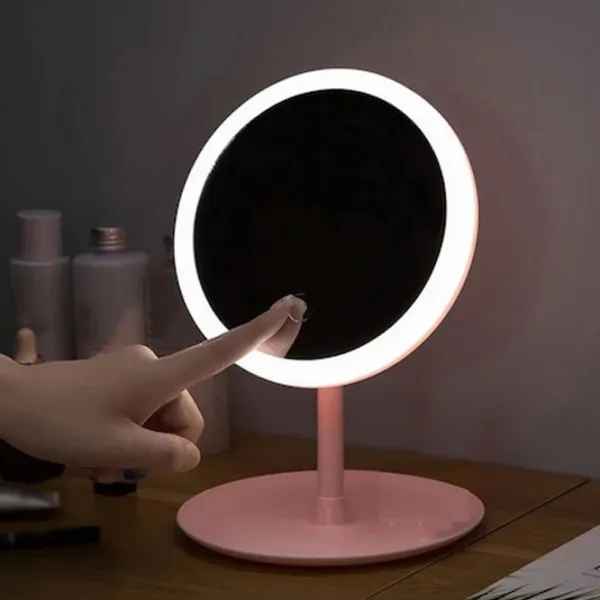 Зеркало для макияжа Xiaomi Youpin Doco Pro Односторонняя/ Розовый photo 3 Зеркало для макияжа Xiaomi Youpin Doco Pro Односторонняя/ Розовый photo 3