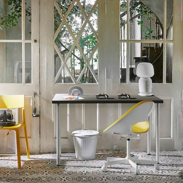 Офисный стол Ikea Lagkapten/ Adils () 120 - 60 ДСП/ Тёмно-серый photo 4