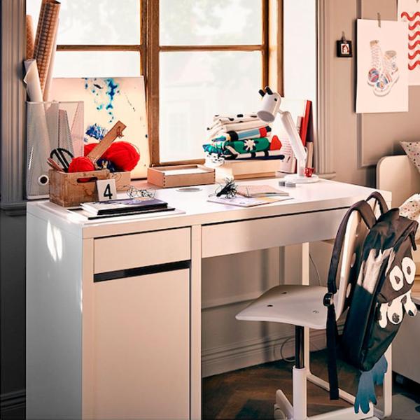 Masă de birou Ikea Micke (01017959) 105 - 50 PAL/ White photo 3
