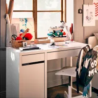 Masă de birou Ikea Micke (01017959) 105 - 50 PAL/ White photo 3