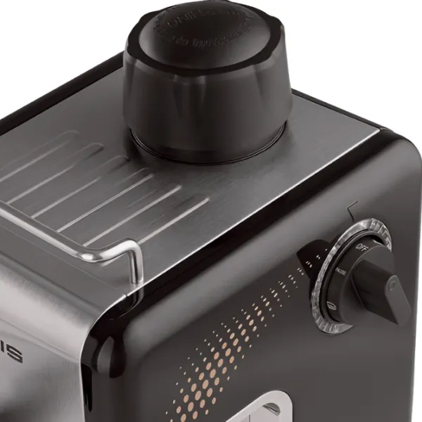 Кофеварка Polaris PCM4010A Рожковая/ 0.24 л/ Нержавеющая сталь photo 5