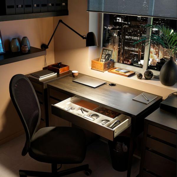 Офисный стол Ikea Micke ДСП/ Черный photo 2